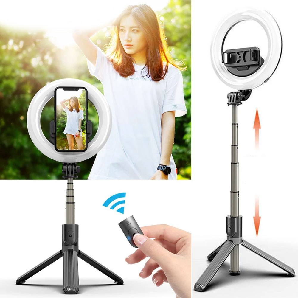 Prenosni Bluetooth Selfi Stalak Sa Osvetljenjem RBT-40 Black - dodatni pogled