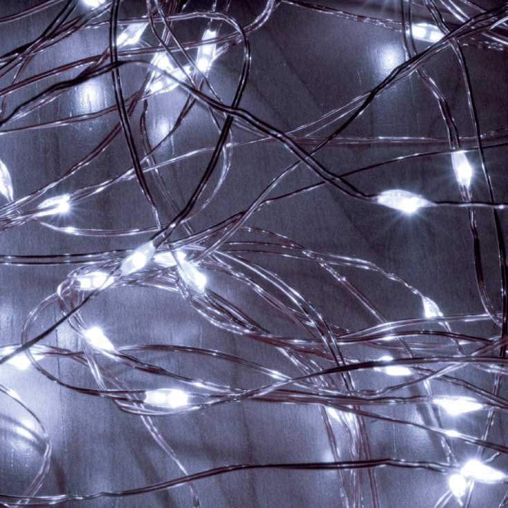 Račvasti svetleći niz sa 200 hladno belih LED dioda ML200/WH - dodatni pogled