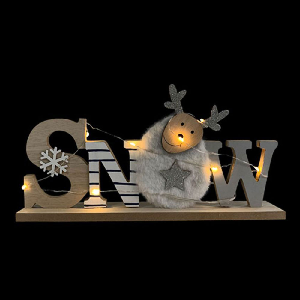 Novogodišnja dekoracija za kuću Snow sa LED lampicama - dodatni pogled