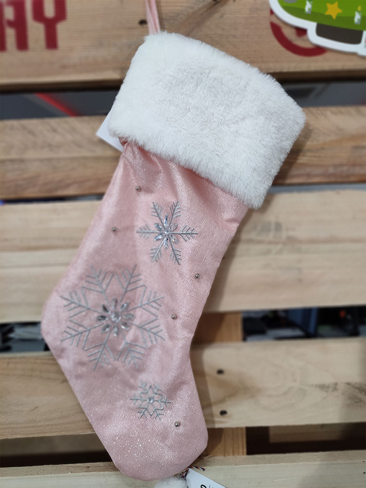 Novogodišnja i božićna dekoracija Čarapa za poklone Pahulja - dodatni pogled