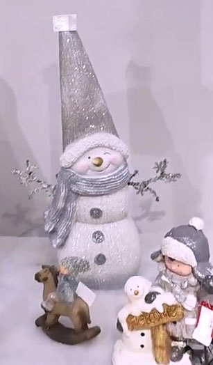 Novogodišnja i božićna dekoracija Figura sa LED svetlom 72cm Sneško - dodatni pogled