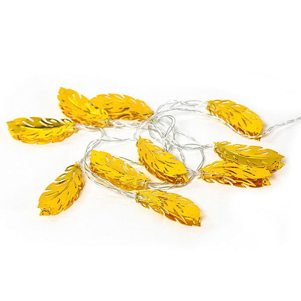 Festa Novogodišnje lampice na baterije Zlatni listići 10LED - dodatni pogled