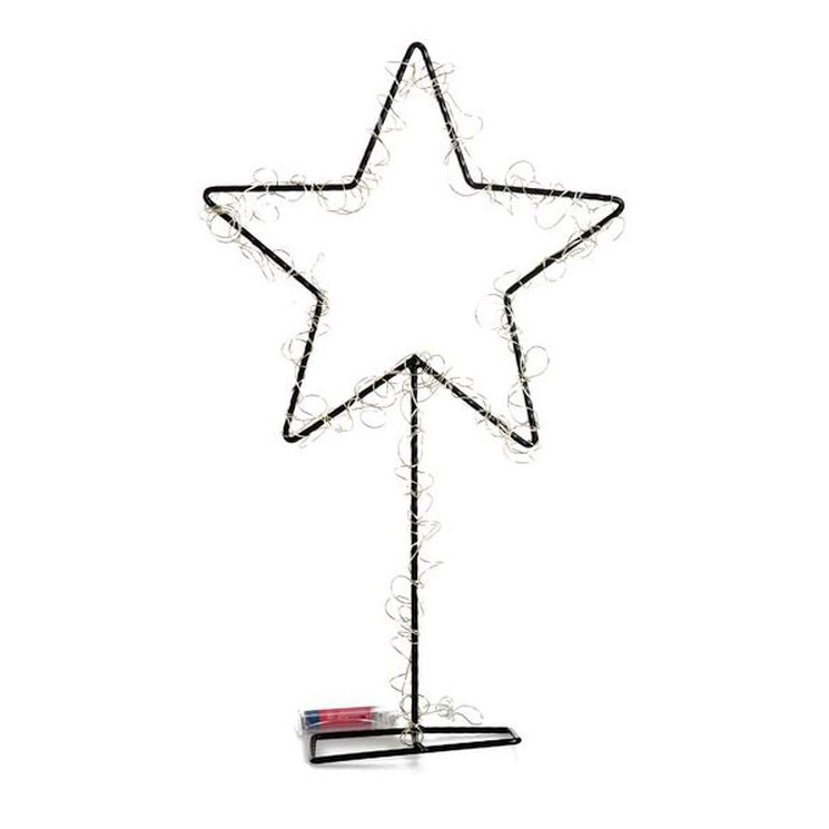 Novogodišnja dekoracija LED Zvezda podna lampa 50cm toplo bela - dodatni pogled