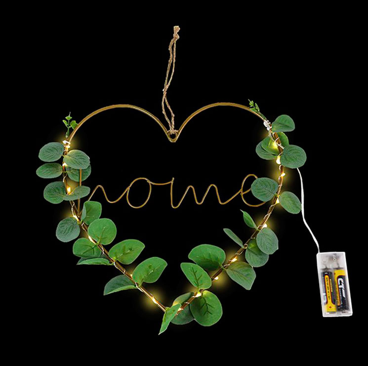 Dekoracija za kuću Svetleći venčić za vrata Home - dodatni pogled