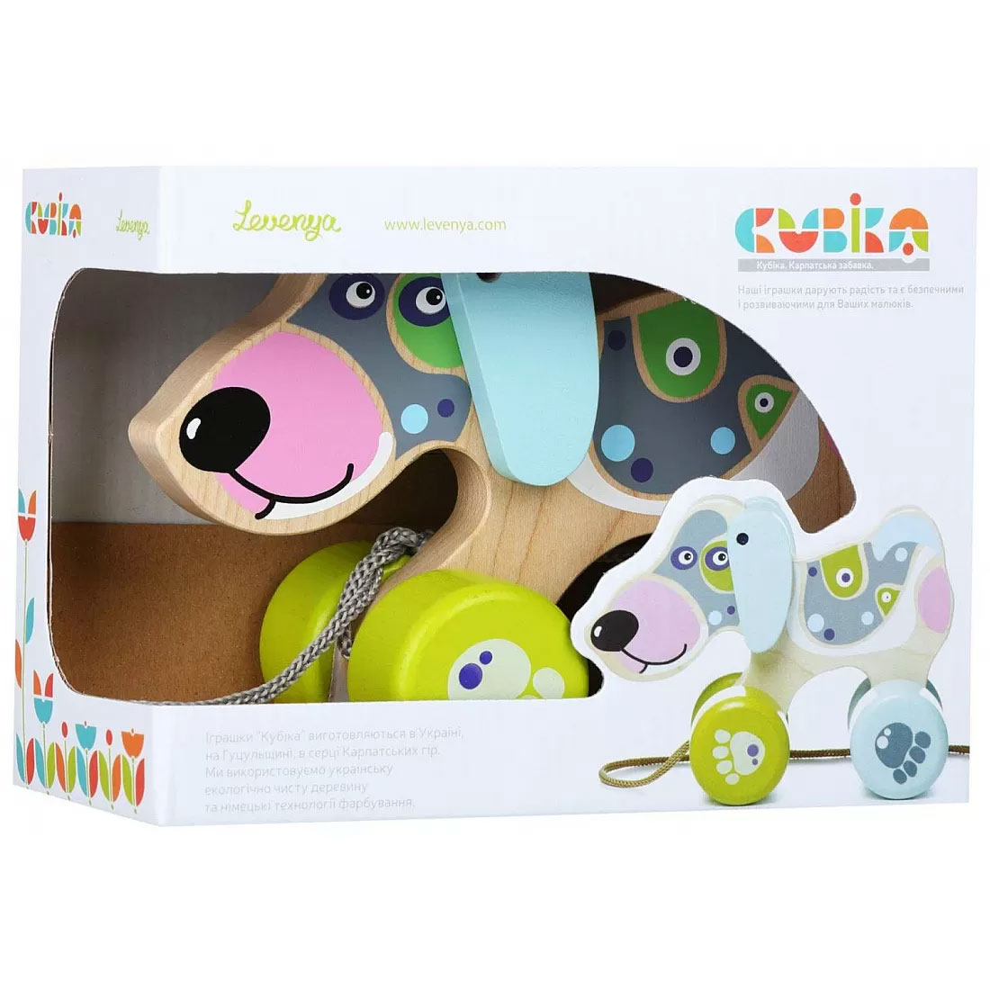 Cubika drvena igračka Srećna kuca - dodatni pogled