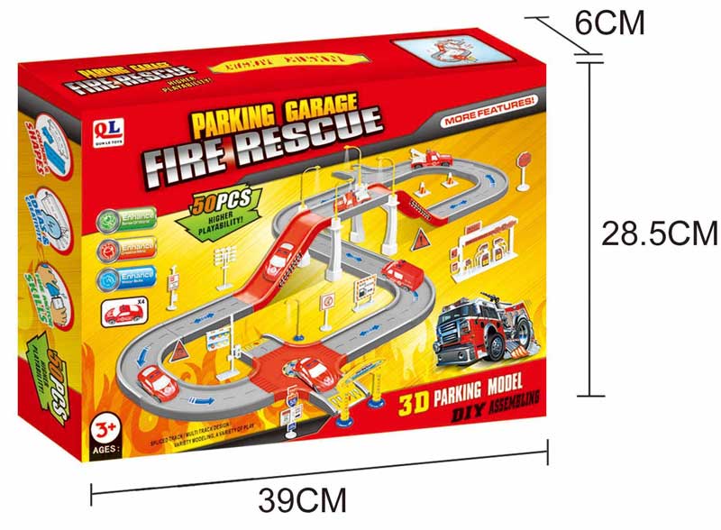 Staza za autiće Vatrogasci Set - dodatni pogled