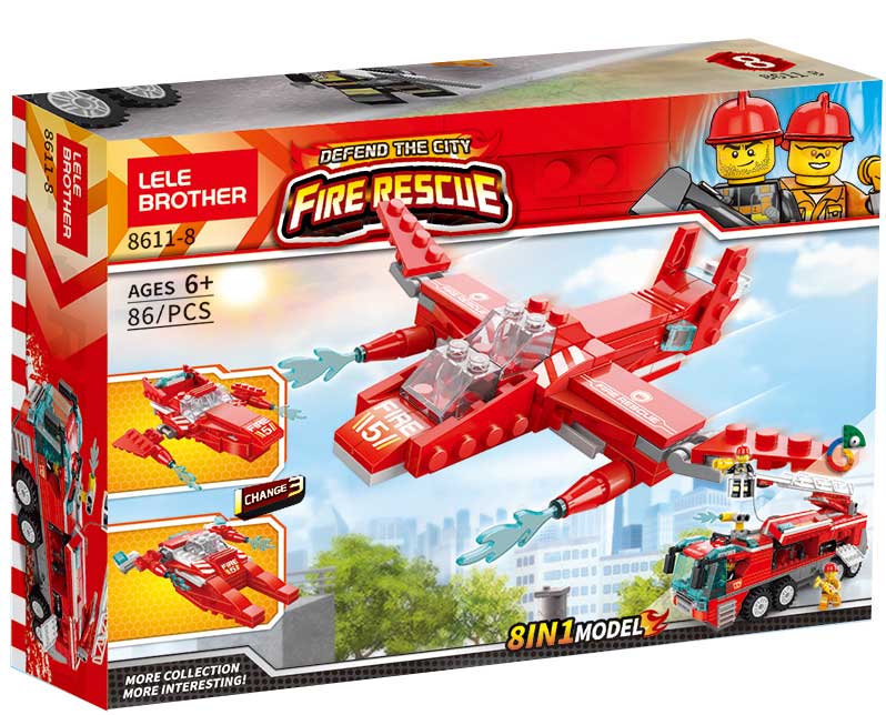 Kocke Vatrogasne letelice 86 delova 596261 - dodatni pogled
