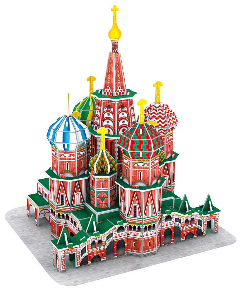 CubicFun 3D Puzzle Hram Vasilija Blaženog C239h - dodatni pogled