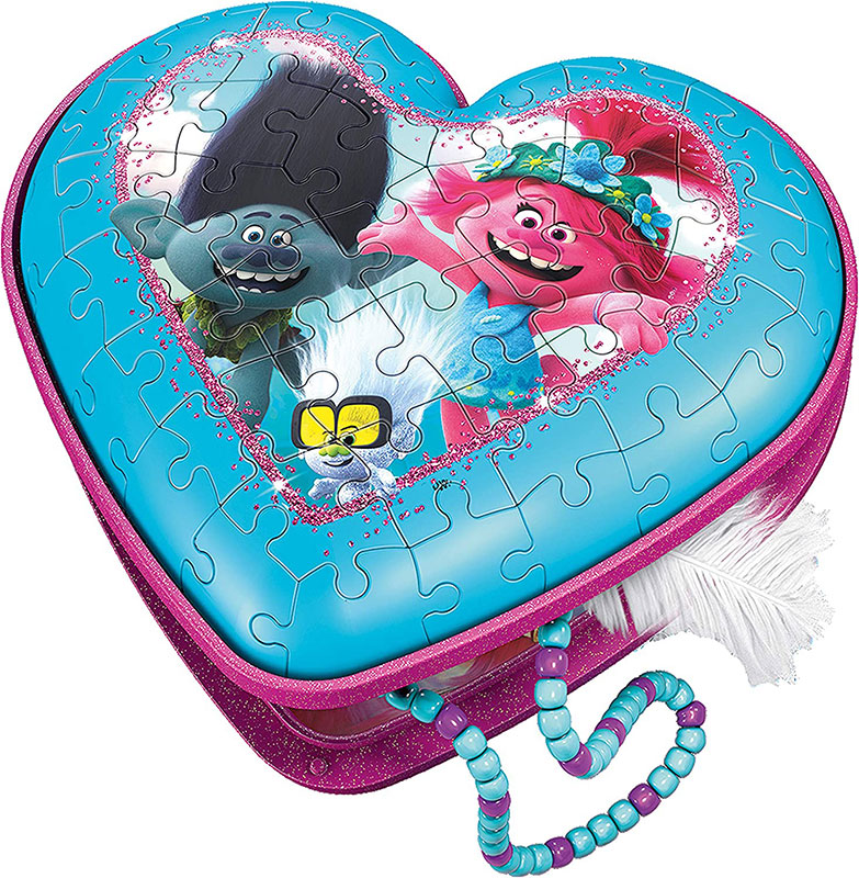 Ravensburger Napravi sam Srce Trolls - Kutija za sitnice od puzli 11232 - dodatni pogled