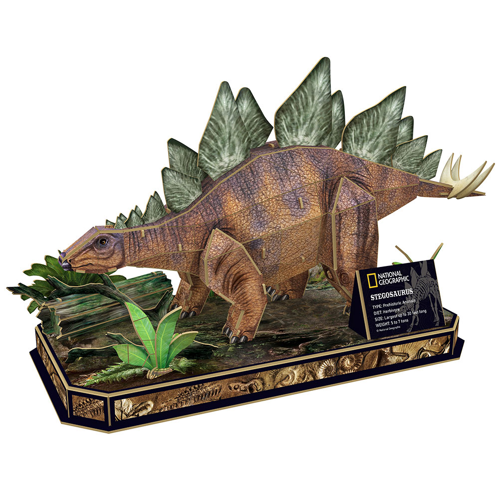 CubicFun National Geographic 3D Puzzle Stegosaurus DS1054h - dodatni pogled