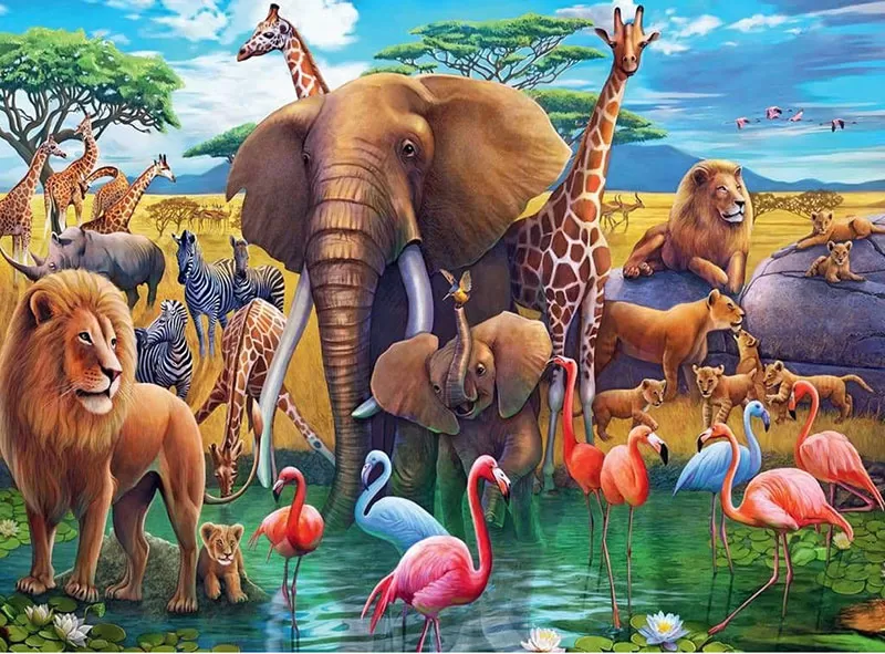 Ravensburger Puzzle slagalica 200 XXL delova Egzotični safari 13292
