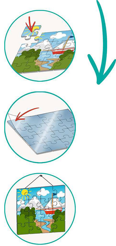 Ravensburger Lepljive folije za dečje puzzle 49x36cm 13301 - dodatni pogled