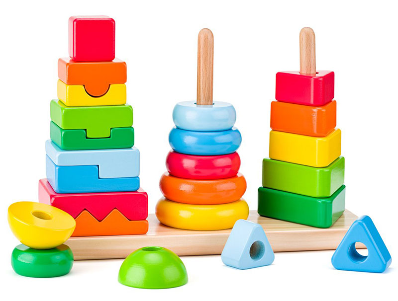 WOODY Didaktička igračka Tri tornja 90227 - dodatni pogled