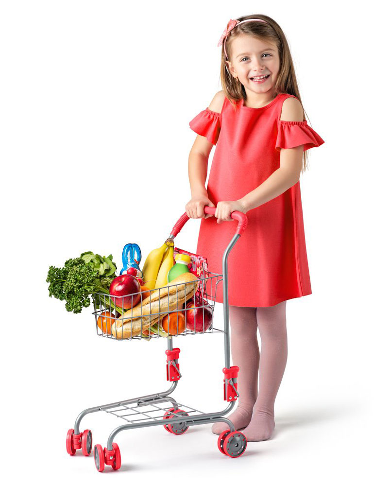 WOODY Igračka Kolica za supermarket 91521 - dodatni pogled