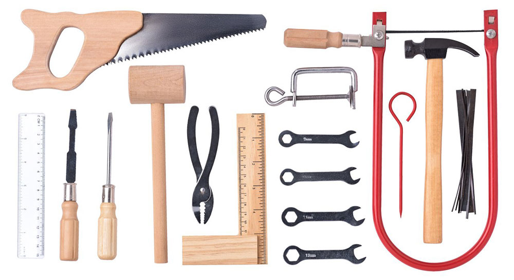 WOODY Dečja igračka - Metalni alat u velikoj kutiji 91931 - dodatni pogled