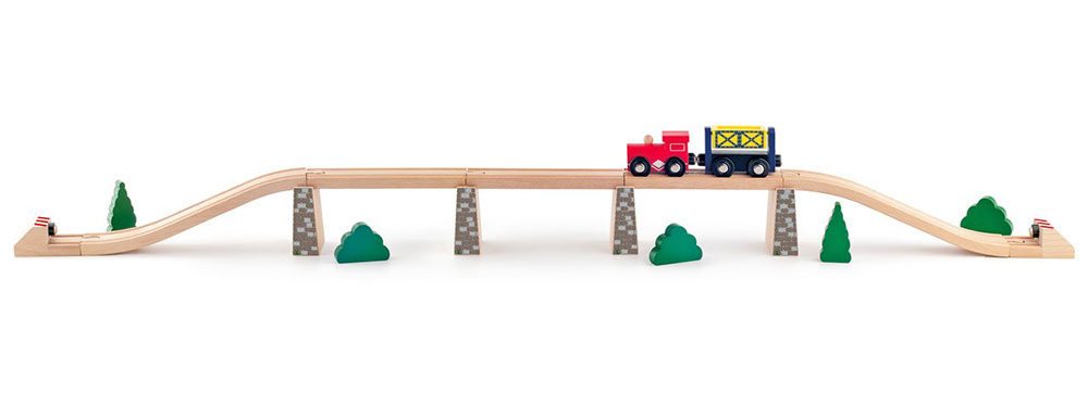 WOODY Delovi za drvenu prugu 6 komada 91814 - dodatni pogled