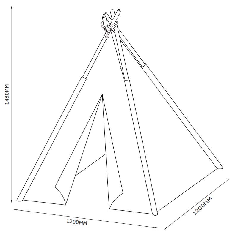 Dečiji Šator za igru SMIN - dodatni pogled