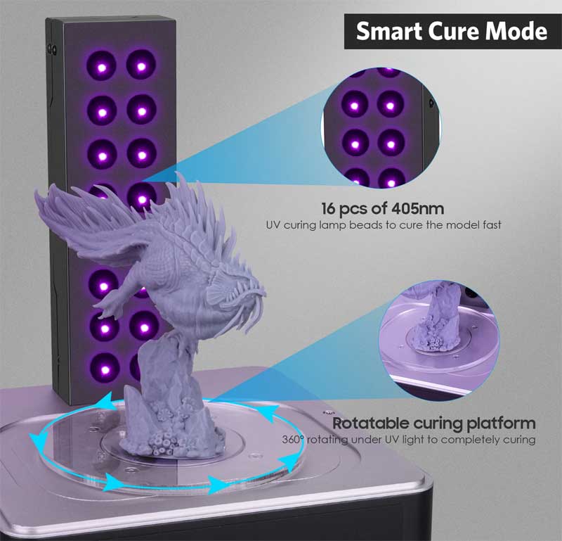 Aparat za pranje modela odštampanih na 3D štampaču Elegoo Mercury Plus 2.0 - dodatni pogled