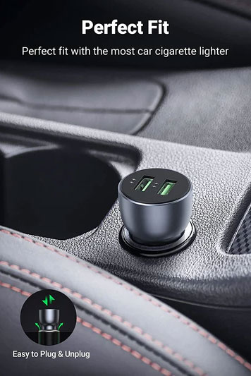 Ultra brzi auto punjač 3A 18W Ugreen CD213 - dodatni pogled