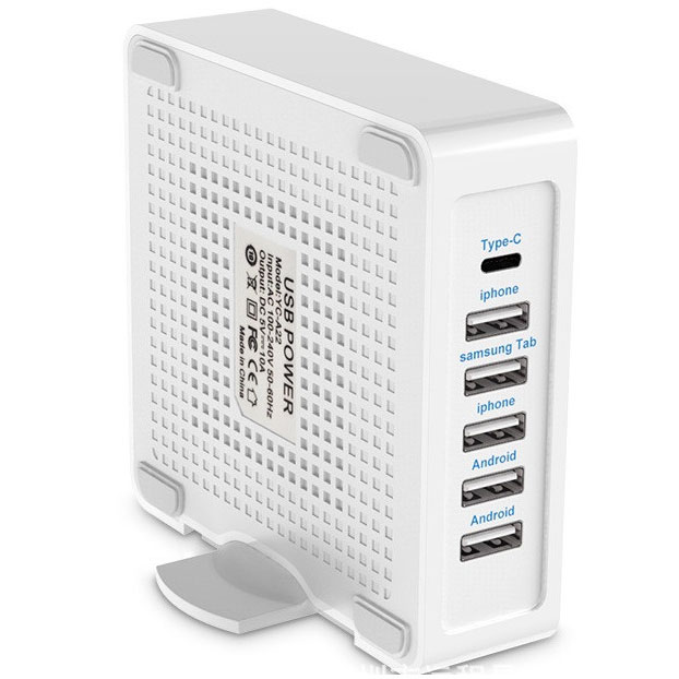 Višeportni kućni punjač mobilnih uređaja KT-USBP-060 - dodatni pogled