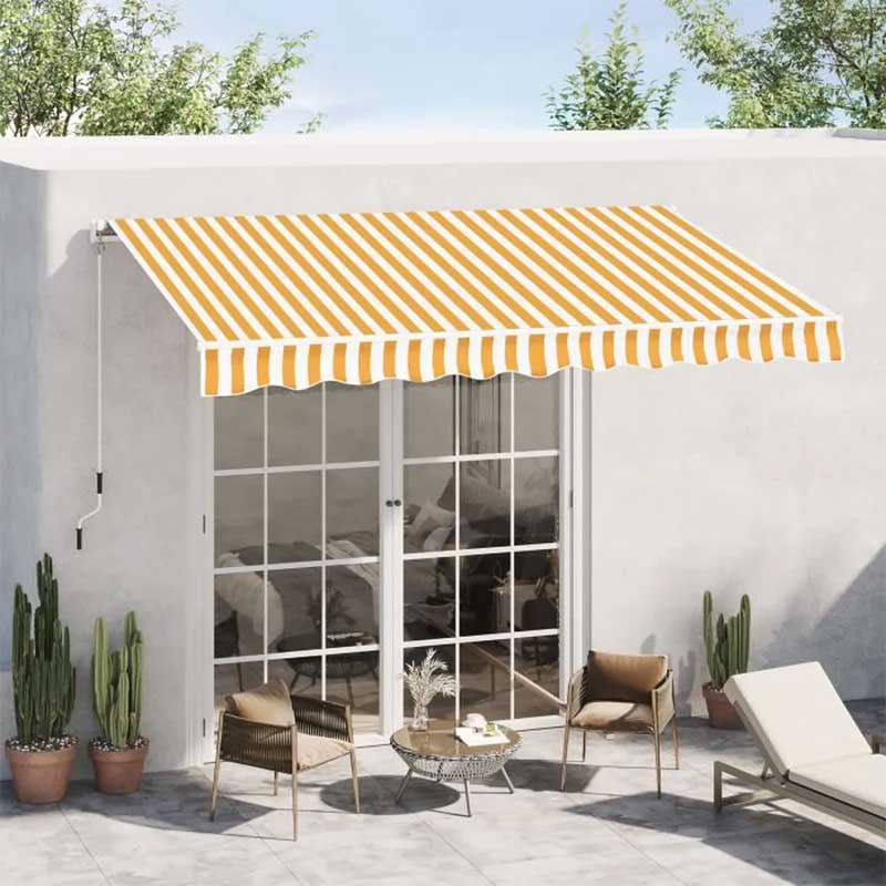 Tenda za montažu na zid ili plafon Žuto Bela 3x2m - dodatni pogled