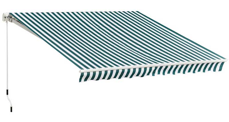 Tenda za montažu na zid ili plafon Zeleno Bela 3x2m - dodatni pogled