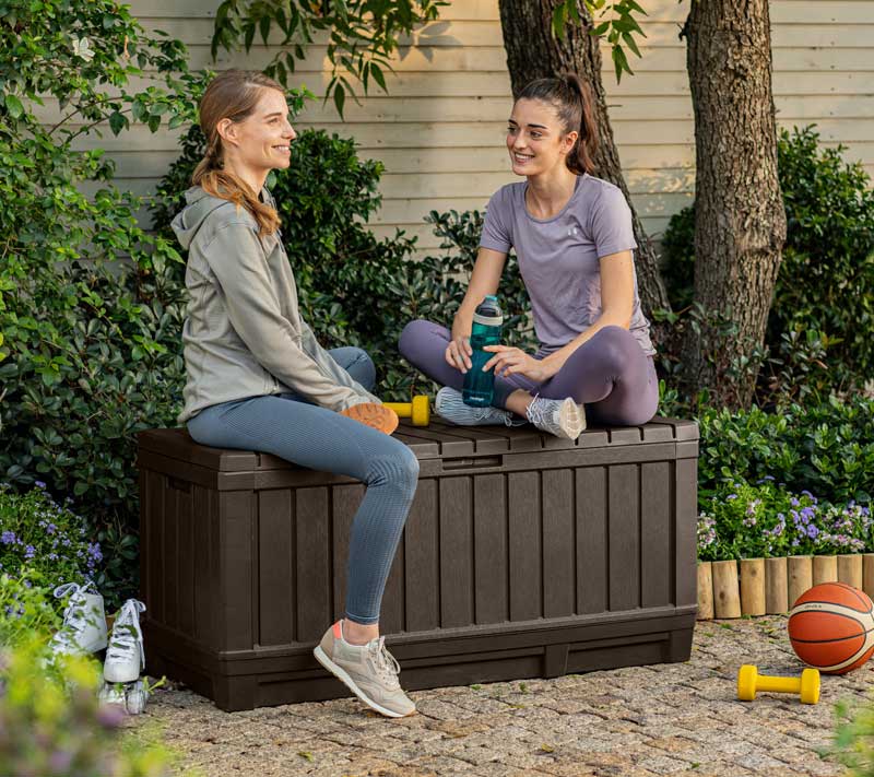 Sanduk za odlaganje stvari Keter Kentwood 350L Brown 249461 - dodatni pogled