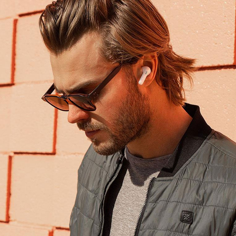 Bluetooth slušalice Happy Plugs Air 1 Zen White - dodatni pogled