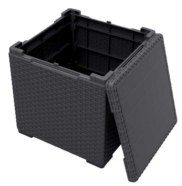 Baštenska kutija za odlaganje sa funkcijom stočića Keter Vigo Grafit - dodatni pogled