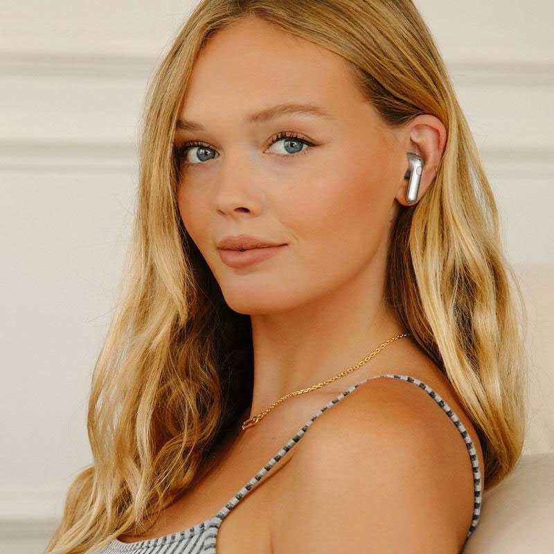 Bluetooth slušalice Happy Plugs Hope Silver - dodatni pogled