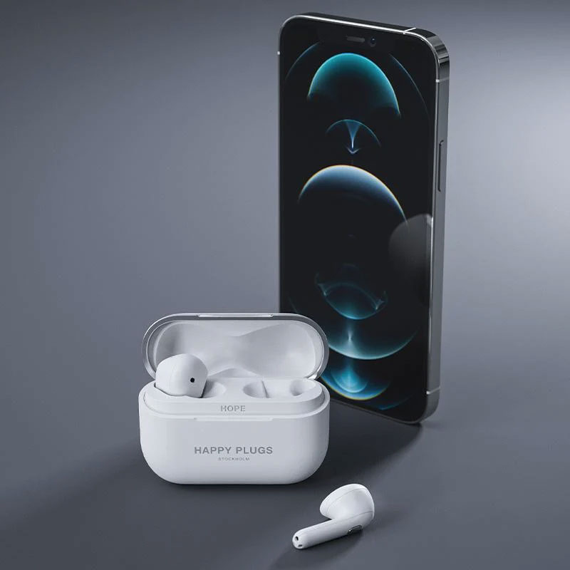 Bluetooth slušalice Happy Plugs Hope White - dodatni pogled