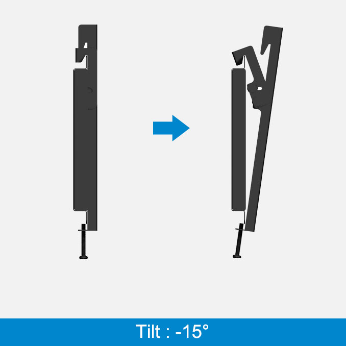 Nosač za tv 17-43 in sa podesivim nagibom Kettz TVN-250T - dodatni pogled