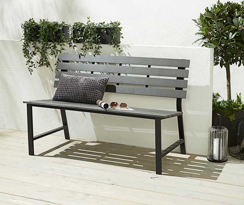 Klupa za sedenje Clint Grey - dodatni pogled