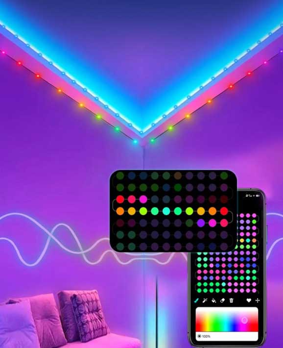 Programabilni Smart LED niz 5m Multicolor LTM5050/10RGB-RC/5 - dodatni pogled