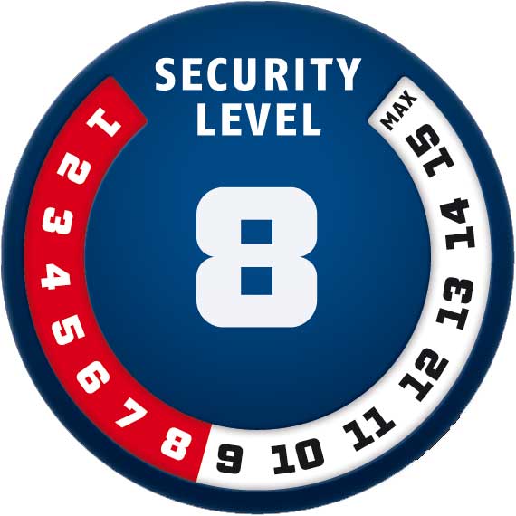 Lanac sa bravom za zaključavanje bicikla Abus 7210/110 - dodatni pogled