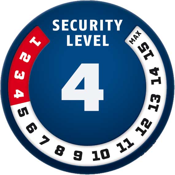 Lanac sa bravom za zaključavanje bicikla Abus 4804K/75 BK - dodatni pogled