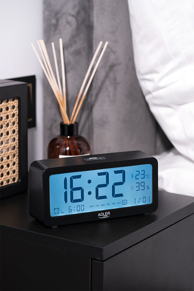 Adler AD1195B budilnik na baterije - dodatni pogled