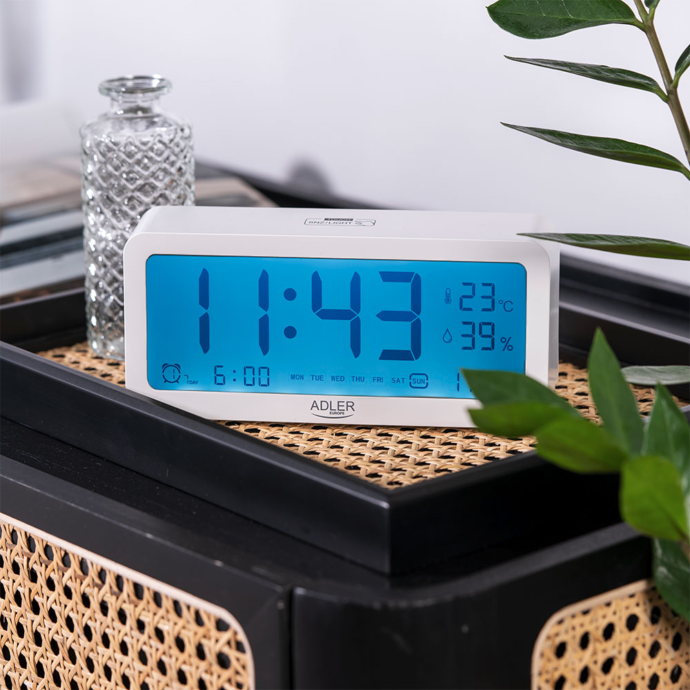 Adler AD1195W budilnik na baterije - dodatni pogled