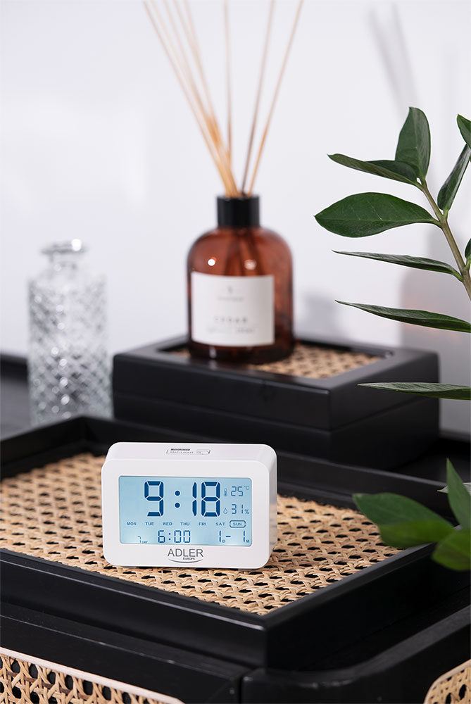 Adler AD1196W budilnik na baterije - dodatni pogled