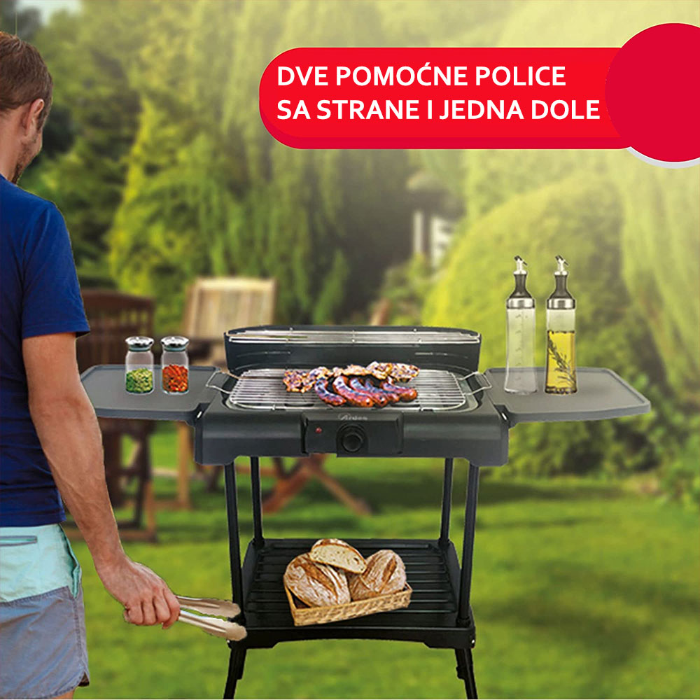 Električni roštilj sa policama i nogarima Ardes ARBBQ02 - dodatni pogled