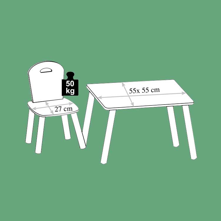 Sto i Dve Stolice - Komplet Dino Kesper - dodatni pogled