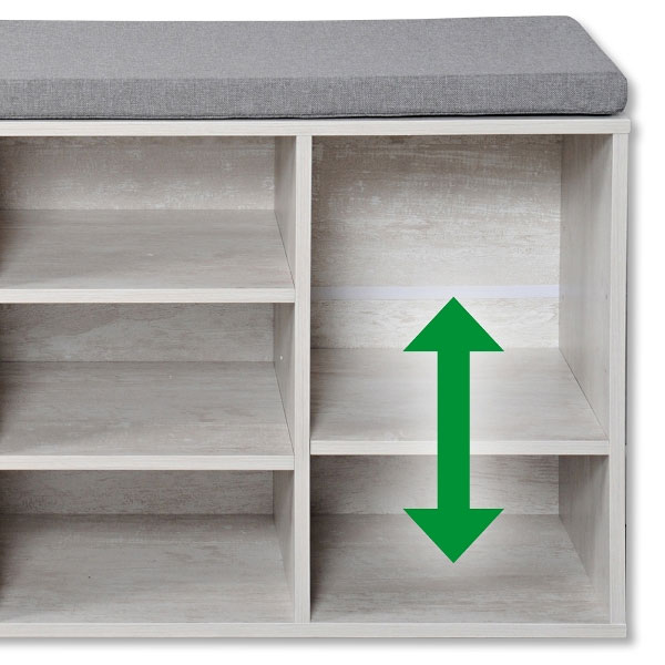 Otvorena polica za cipele sa jastukom za sedenje Kesper 15931 - dodatni pogled