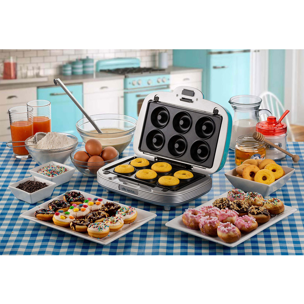 Višenamenski aparat za mafine, krofnice i sendviče Ariete Party Time 1972 plavi - dodatni pogled