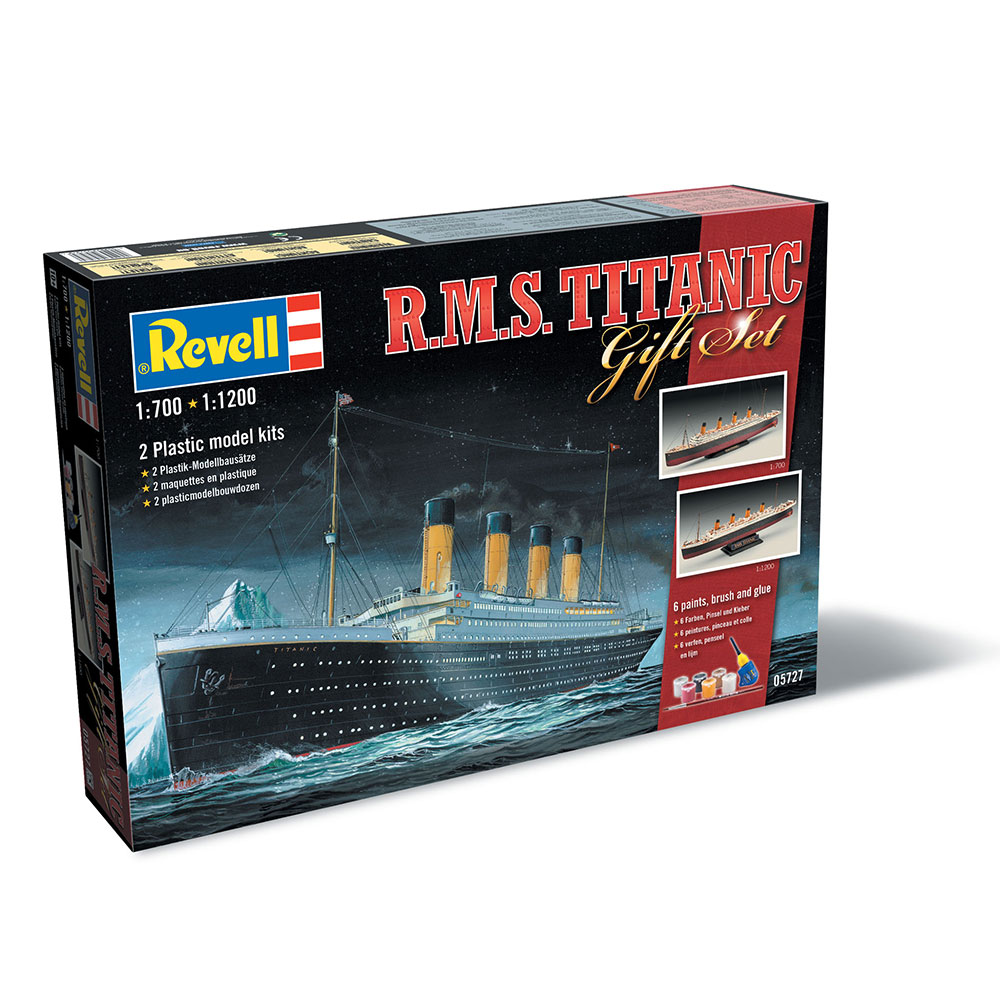 Revell poklon set 2 makete sa kompletom boja R.M.S. Titanic - dodatni pogled
