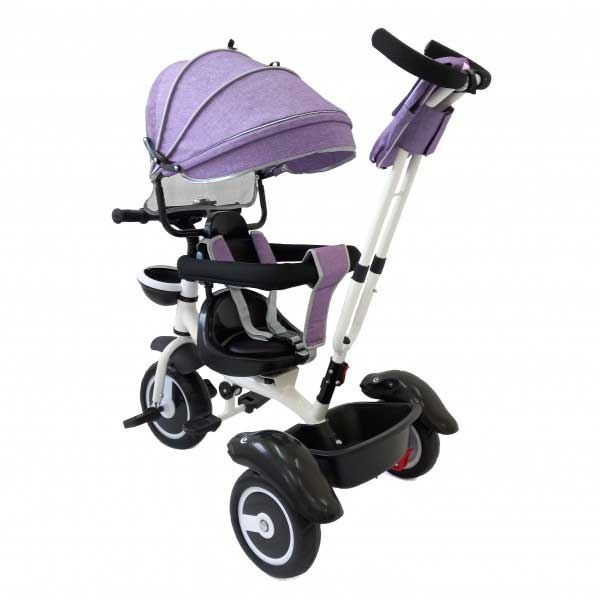 Dečiji tricikl Guralica Sa tendom TS-62 Ljubičasta - dodatni pogled