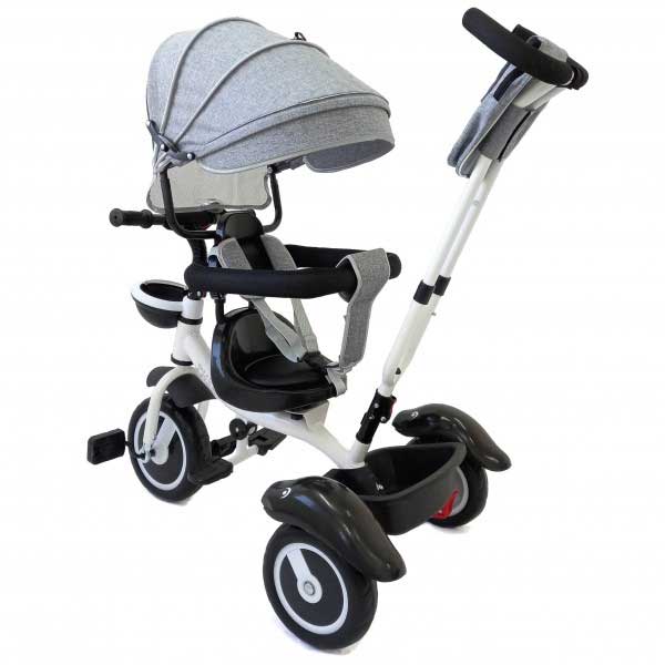 Dečiji tricikl Guralica Sa tendom TS-62 Siva - dodatni pogled