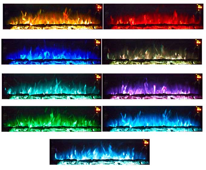 Električni multikolor kamin 2kW Prosto EK509MT/L - dodatni pogled