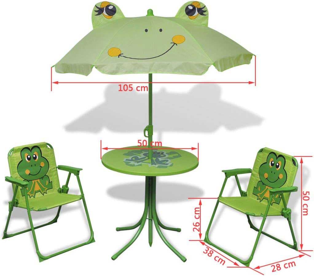 Dečija Baštenska Garnitura Sa Suncobranom - Žaba - dodatni pogled