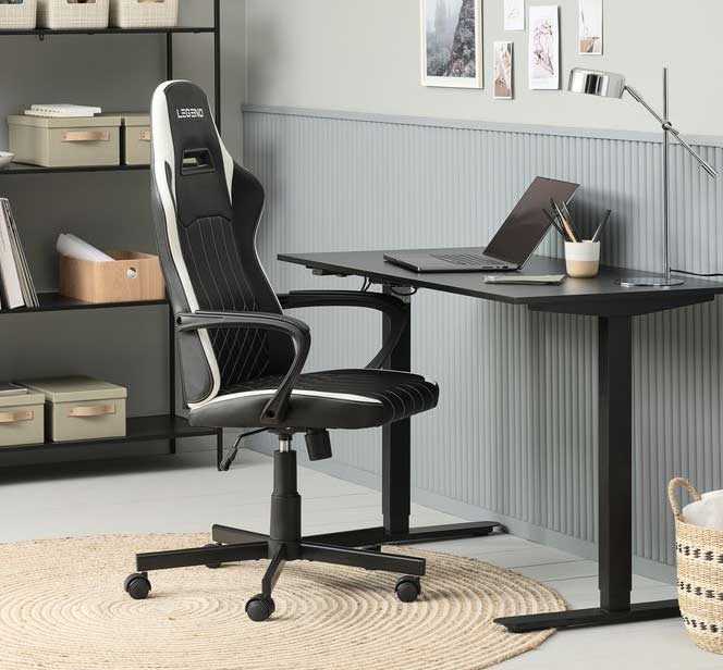 Radna Gejmerska Stolica Legend BW - dodatni pogled