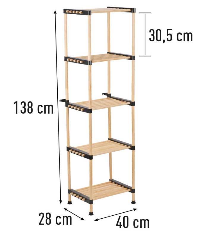 Višenamenska polica za odlaganje Seowood RF-4005 - dodatni pogled